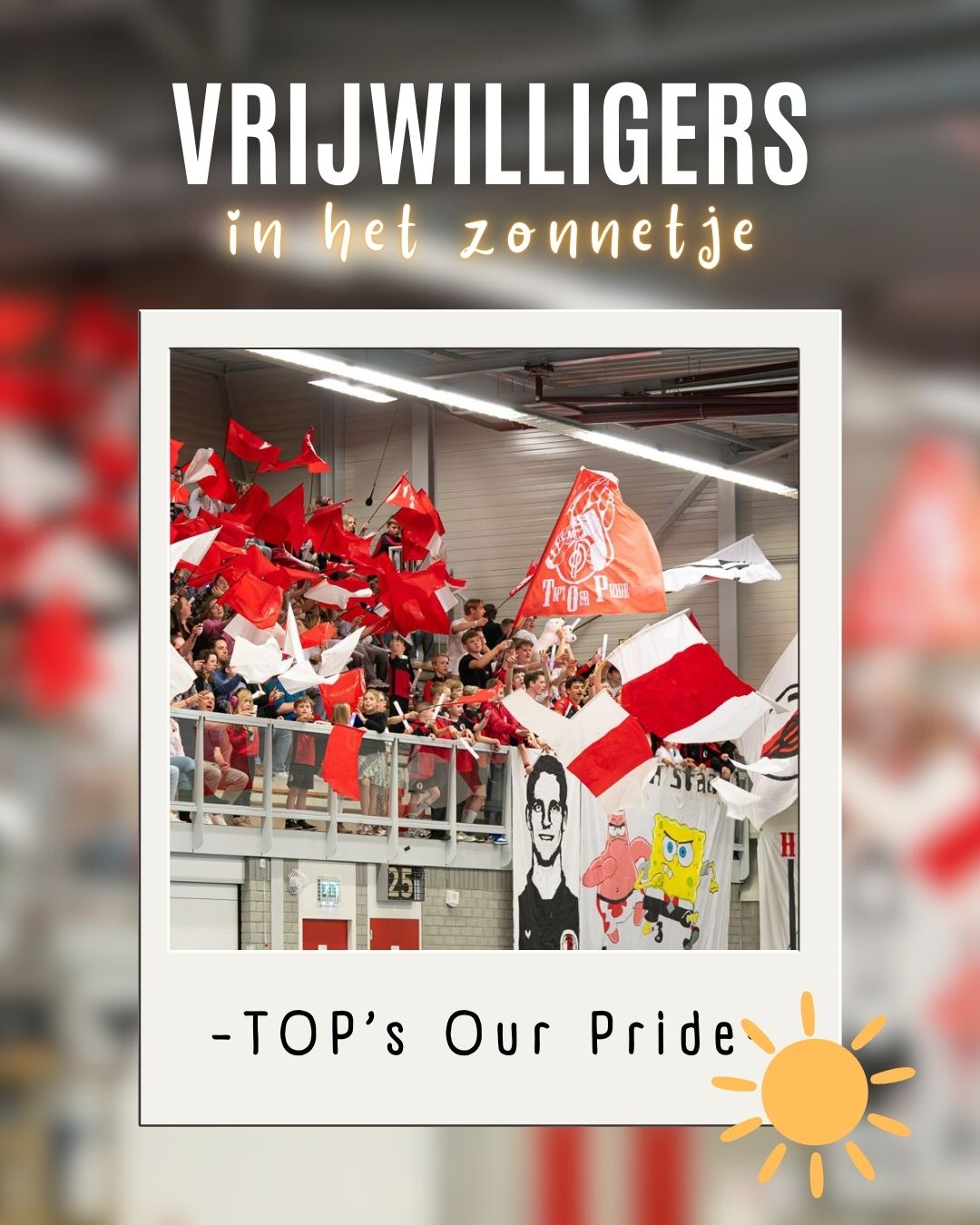 Vrijwilligers in he zonnetje tops our pride