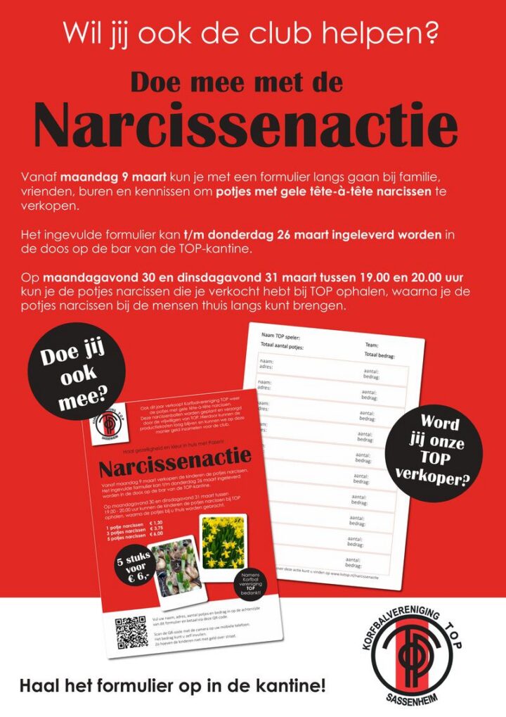 Poster Narcissenactie TOP 2026 DEF