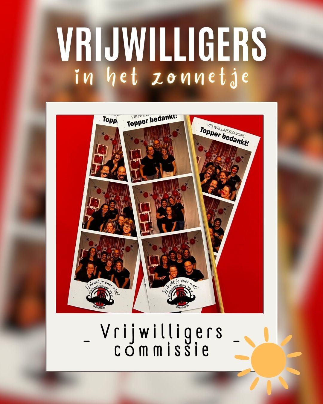 Vrijwilliger in het zonnetje vrijwilligerscommissie