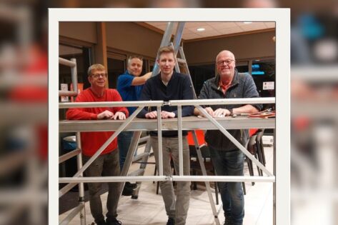 Vrijwilligers in het zonnetje klussers