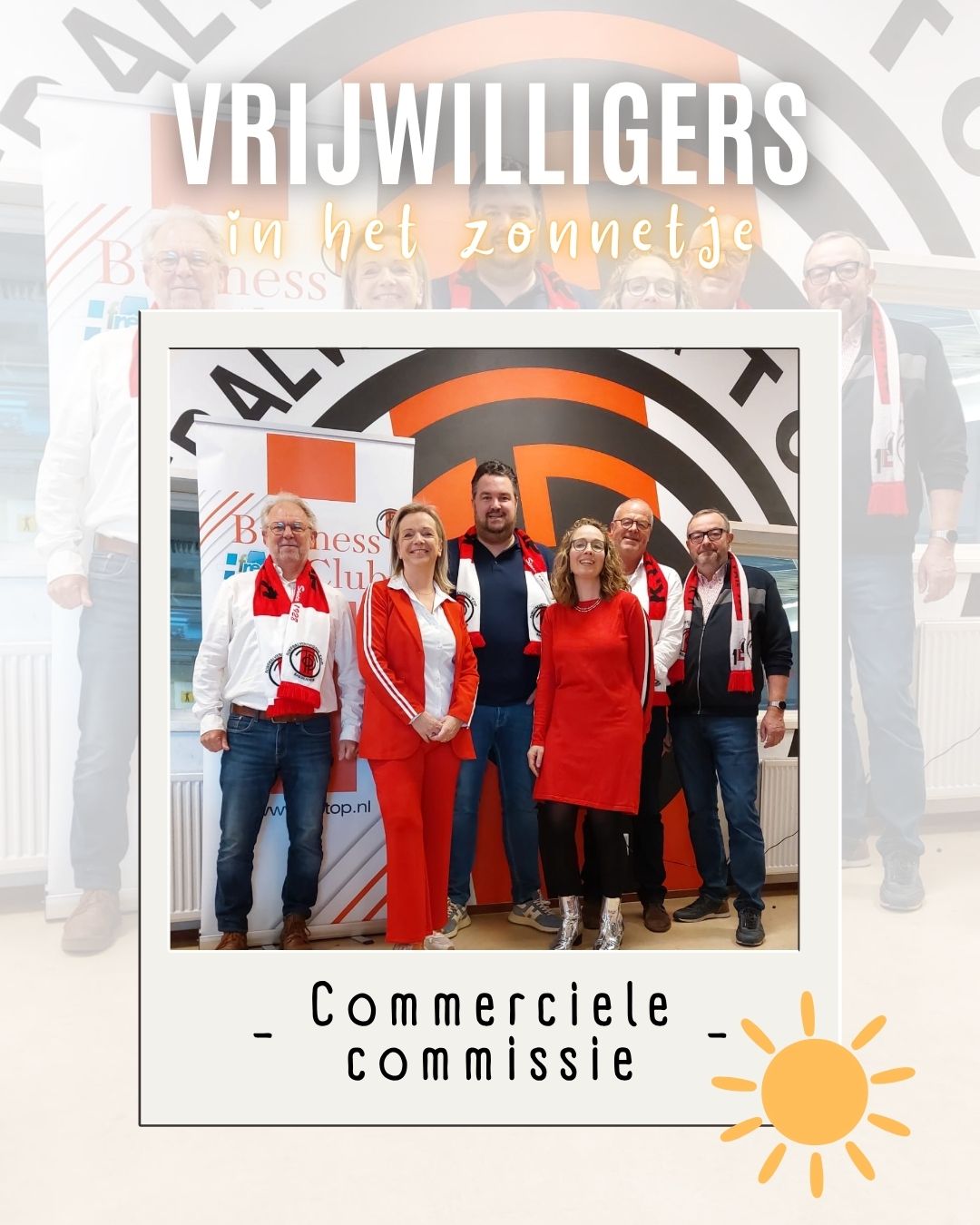 Vrijwilligers in het zonnetje commerciele commissie
