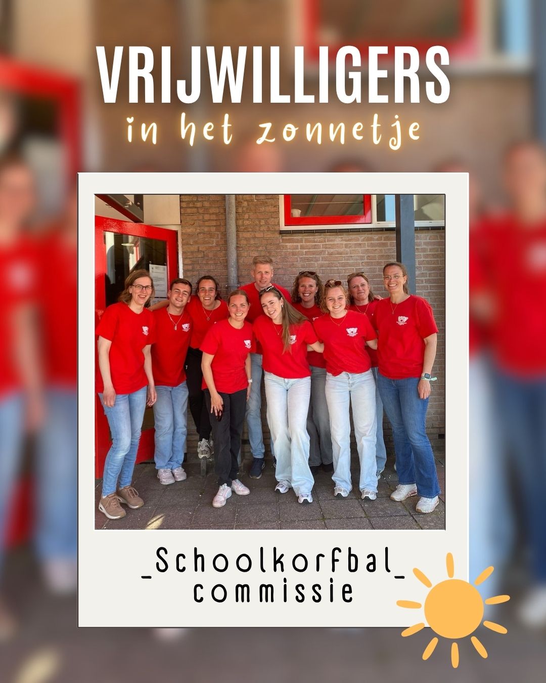 Vrijwilligers in het zonnetje De Schoolkorfbal commissie